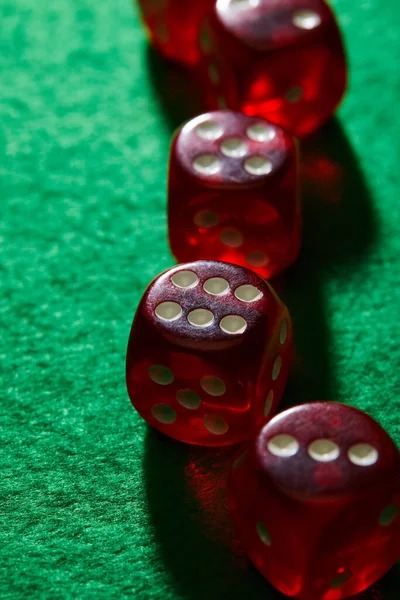 Baccarat studio table with dealer and card area